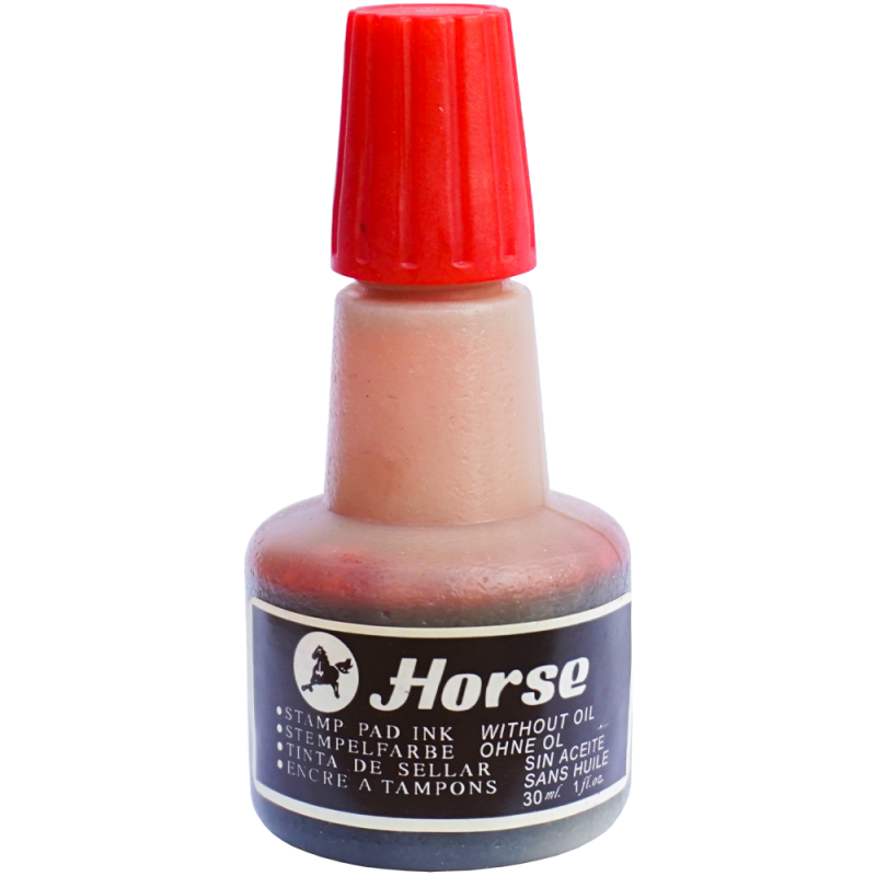 Tuș pentru ștampilă Horse, 30 ml, roșu